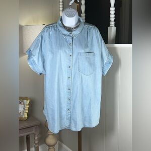 Ava & Viv Top Plus Size 2X-3X Slightly Dolman 28” pit to pit